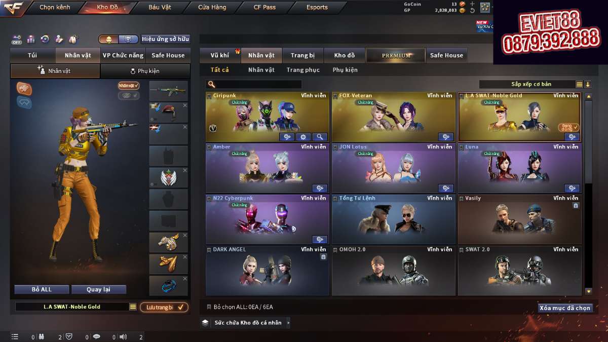 shop acc cf uy tin gia re